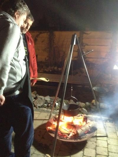 Grill bij avond